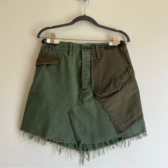 Mother The G.I. Jane Mini Skirt in On the Double - Picture 4 of 16